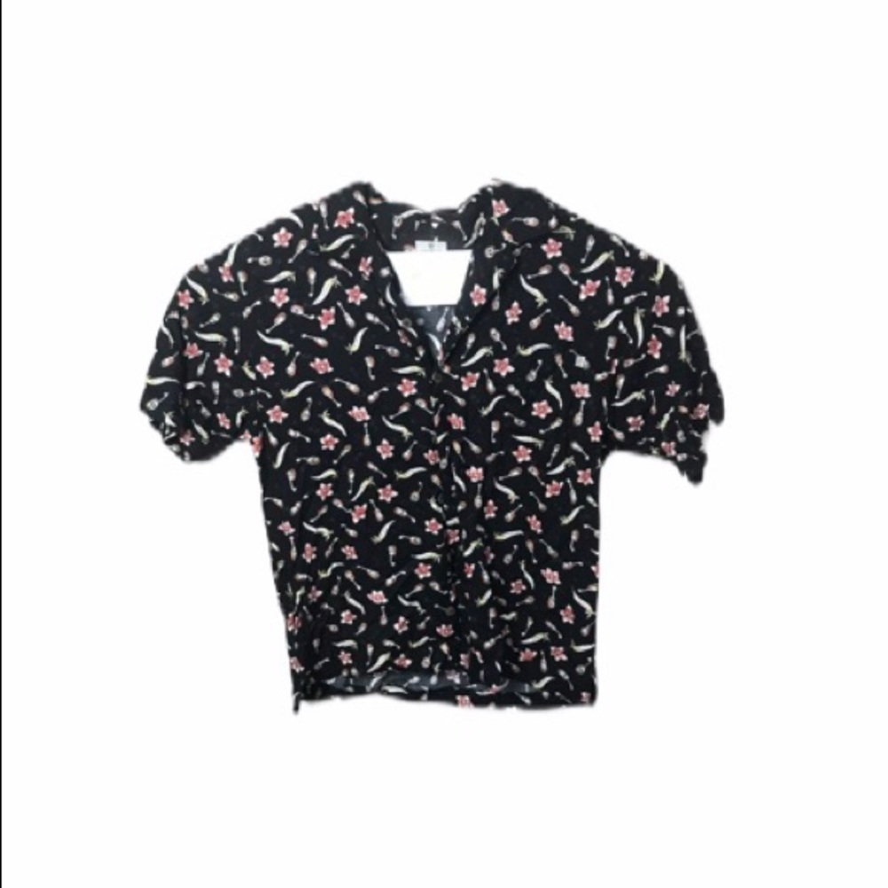 Solitude Floral Hawaiian Shirt Hibiscus Large